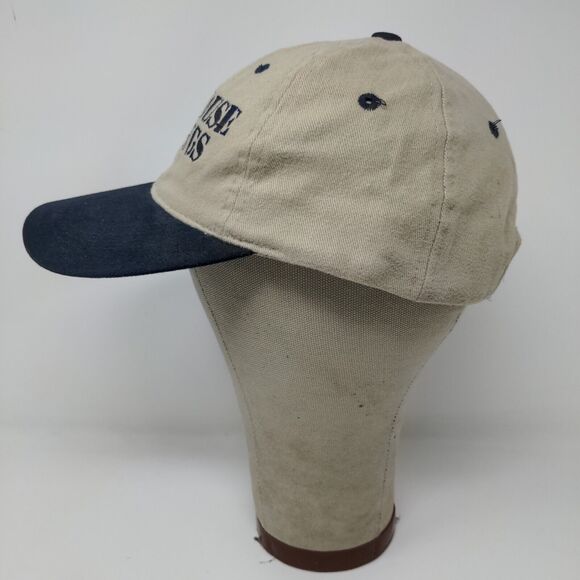 Lighthouse Landings Slideback Hat Beige Blue Adjustable Embroidered Logo - Picture 5 of 12